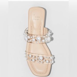 A New Day Pearl slide sandals